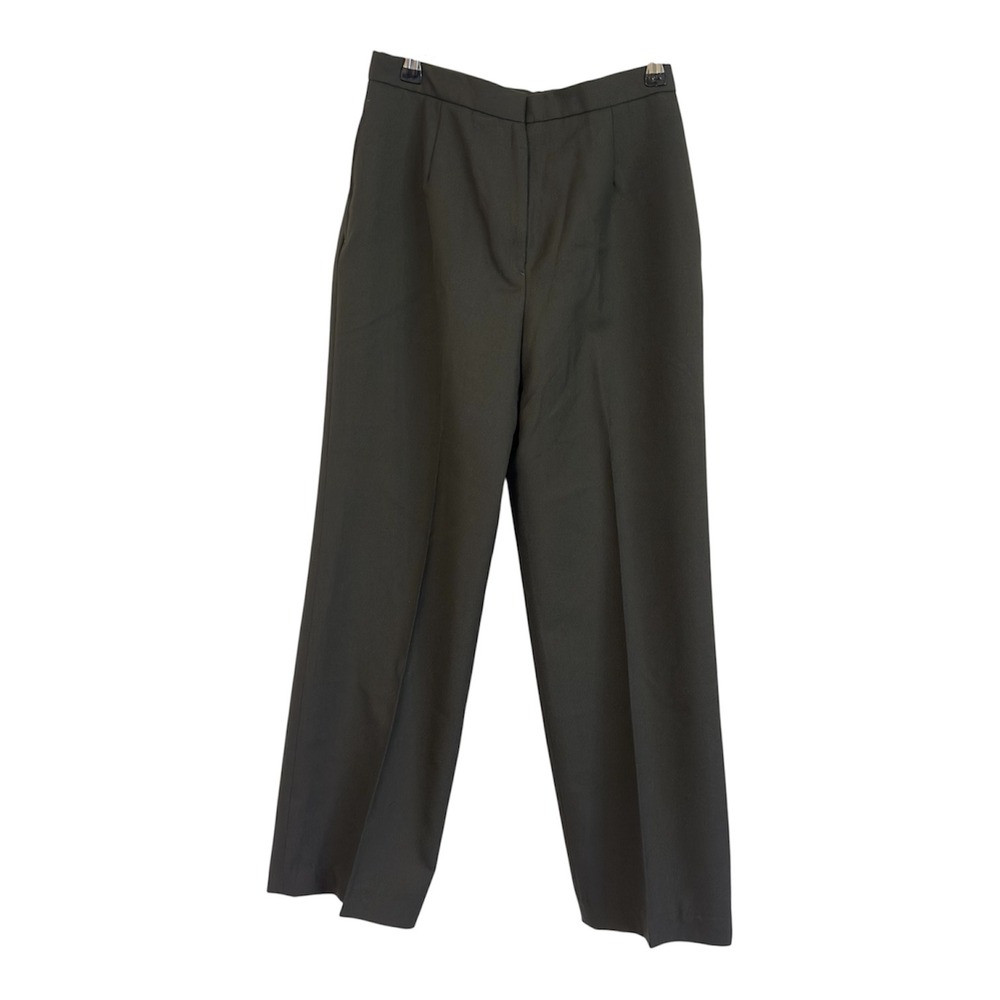 Tennessee Apparel Corp Vintage Military Slacks Green Wool Blend Pleated 12S